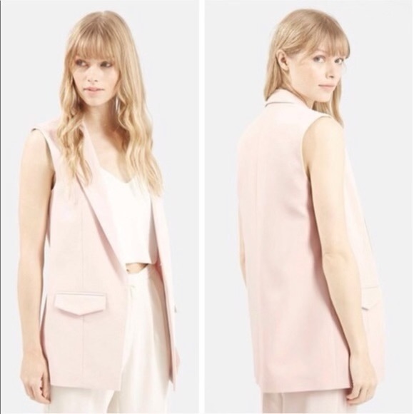 Topshop Jackets & Blazers - TOPSHOP 🌺| Blush Sleeveless Tailored Jacket